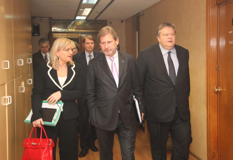 Δηλώσεις Ευ. Βενιζέλου μετά τη συνάντηση με τον Eπίτροπο Περιφερειακής Πολιτικής κ.Johannes Hahn