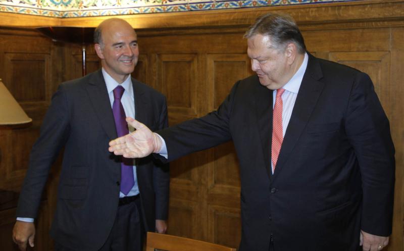 Δηλώσεις  Ευάγγελου Βενιζέλου και του υπουργού οικονομίας και οικονομικών της Γαλλίας Pierre Moscovici